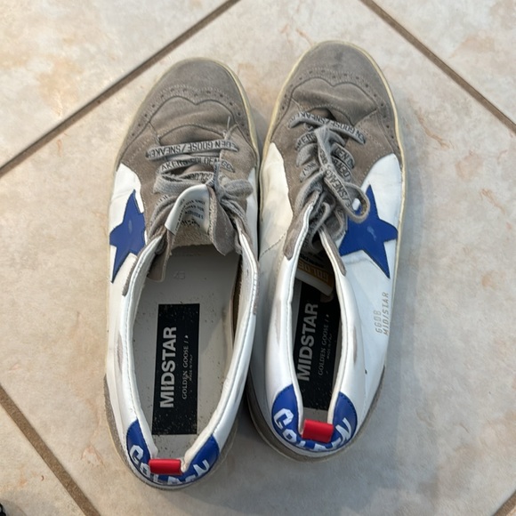 Golden Goose, Midstar, size 43, white and beige with blue star - Picture 5 of 5